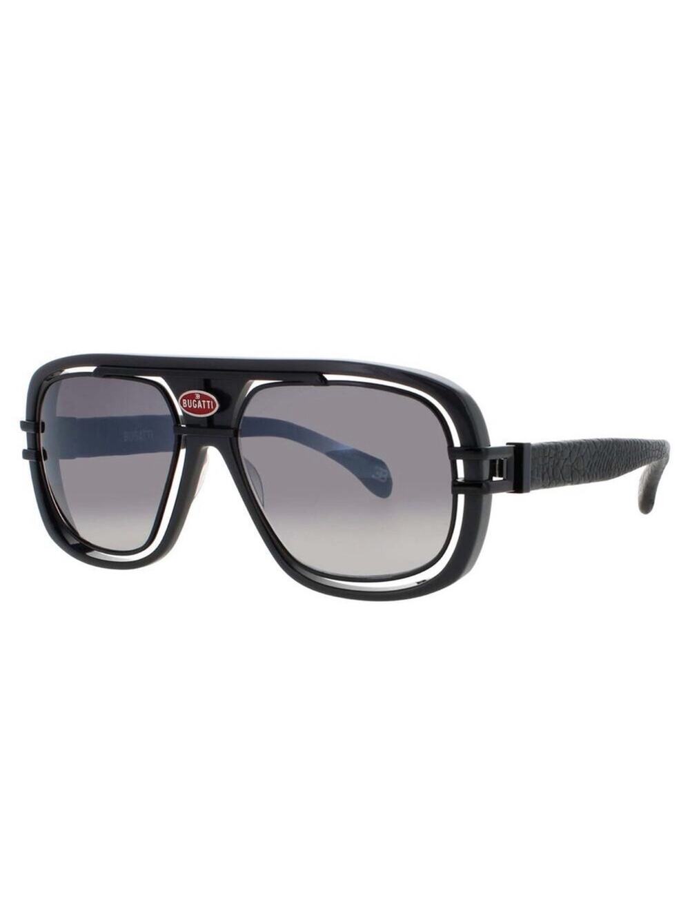 NEW BUGATTI 07 GRY/BK GREY/BLACK Sunglasses Authentic
